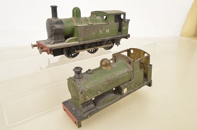 Lot 1128 - A Leeds Model Co 0 Gauge 3-rail 'Standard' 0-6-0T Locomotive and 'Peckett' body only