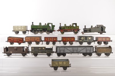 Lot 1156 - Bassett Lowke / Bing, commercial and scratch built 0 Gauge Locomotives and rolling stock (15)