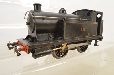 Lot 1179 - A Bing/Bassett-Lowke Gauge 1 re-motored electric '112' Tank Locomotive