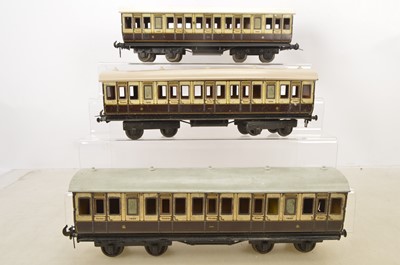 Lot 1182 - Three Carette/Bassett-Lowke Gauge 1 LNWR Coaches (3)