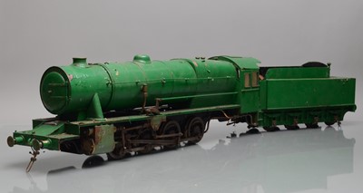 Lot 1206 - Scratch built Gauge 3 (2.5 inch Gauge) incomplete coal fired live steam Austerity syle Locomotive & Tender