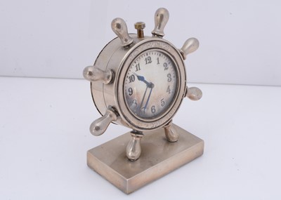 Lot 32 - An early 20th century Swedish silver novelty clock from A. Dragsted