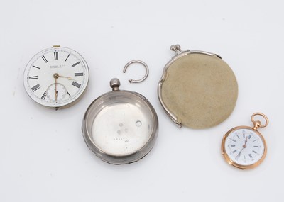 Lot 52 - A small continental gold pocket watch