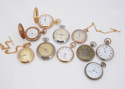 Lot 56 - Ten pocket watches