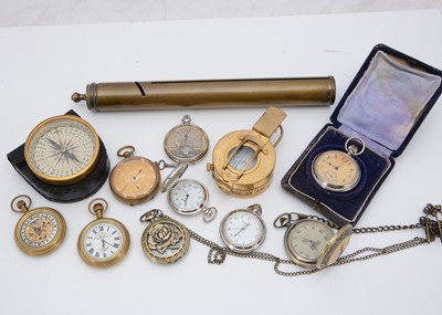 Lot 59 - A group of pocket watches and other items