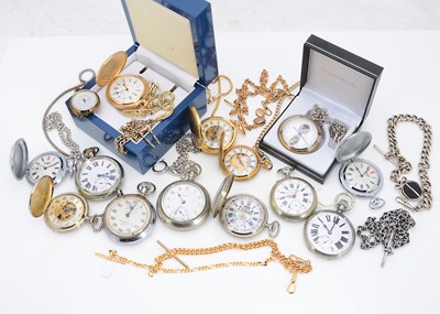 Lot 68 - A collection of vintage and modern pocket watches