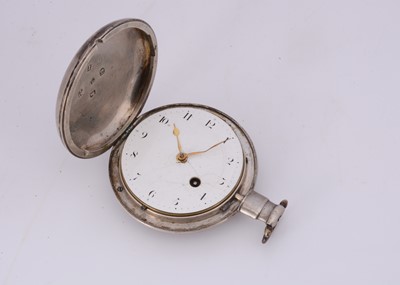 Lot 86 - A George IV silver full hunter pocket watch by Robert Fletcher of Chester