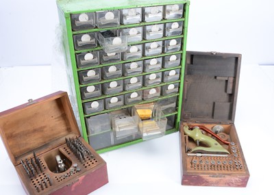 Lot 96 - A large collection of watch parts and some clock parts