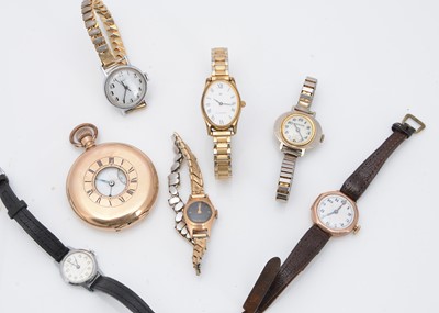 Lot 100 - A group of seven watches