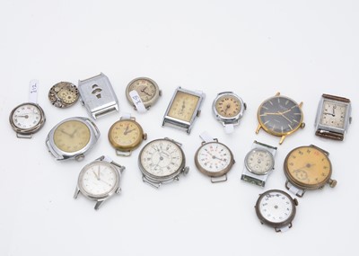 Lot 111 - A group of early and mid 20th century watches