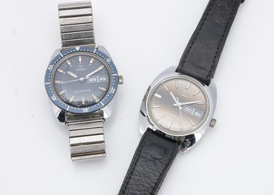 Lot 113 - Two 1970s Timex quartz wristwatches