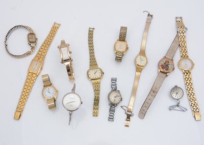 Lot 116 - A group of lady's watches