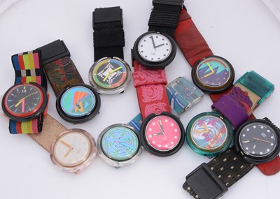 Lot 118 - Ten Swatch POP watches