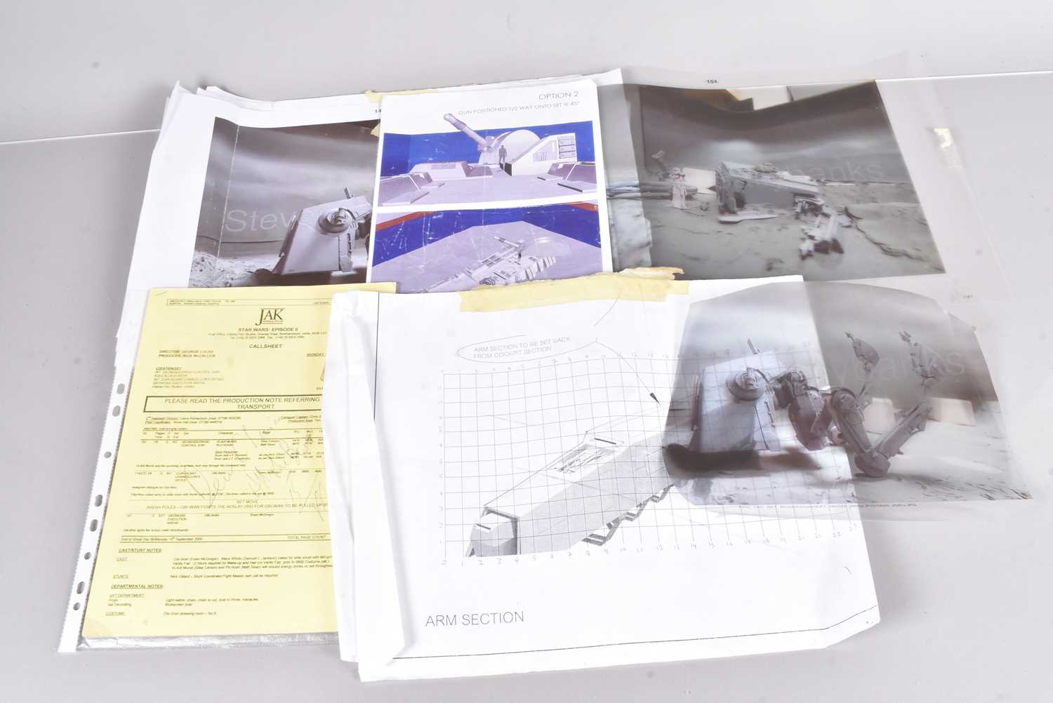 Lot 504 - Star Wars Call Sheet / Images
