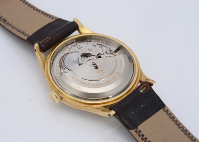 Lot 125 - A c1980s International Watch Company (IWC) automatic 18ct gold cased wristwatch