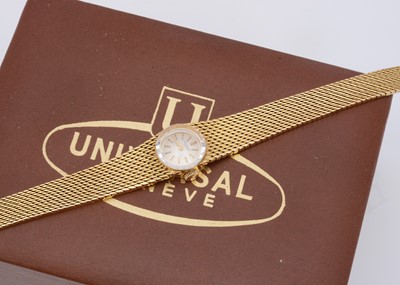 Lot 144 - A c1960s Universal manual wind 14ct gold lady's wristwatch