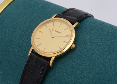 Lot 146 - A modern Eterna quartz 14ct gold lady's wristwatch