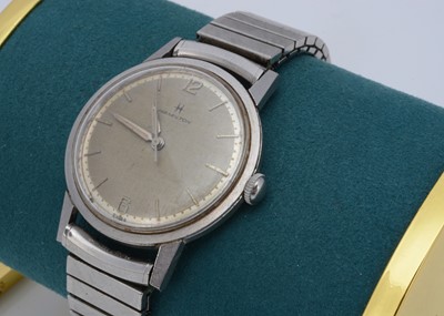 Lot 157 - A c1960s Hamilton manual wind stainless steel wristwatch