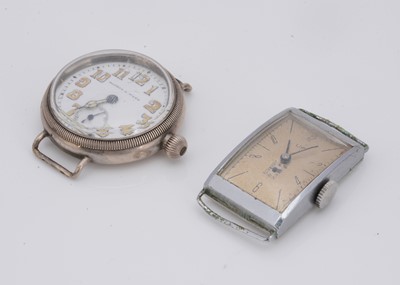 Lot 172 - Two mid 20th century wristwatch heads