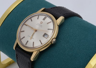 Lot 205 - A 1960s Omega Automatic Seamaster gold plated and stainless steel wristwatch