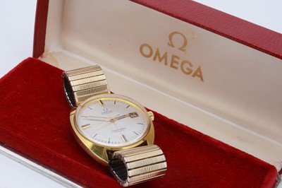 Lot 206 - A c1970s Omega Automatic Seamaster Cosmic gold plated wristwatch