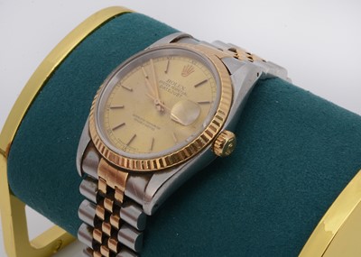 Lot 211 - A c1970s Rolex Oyster Perpetual Datejust bi-metal wristwatch