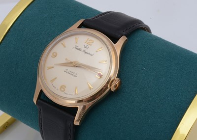 Lot 216 - A 1950s Smiths Imperial manual wind 9ct gold cased wristwatch