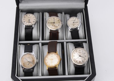 Lot 223 - Five 1950s and 1960s Smiths wristwatches