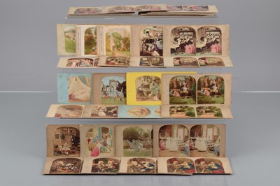 Lot 10 - Hand Coloured Stereoscopic Cards