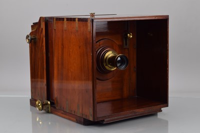 Lot 48 - A Ross Wet Plate Sliding Box Half Plate Camera