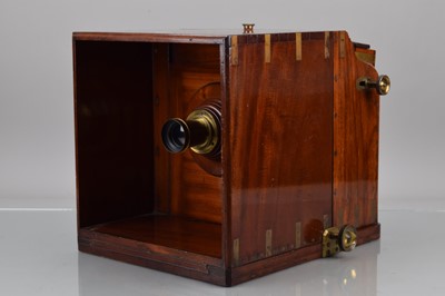 Lot 48 - A Ross Wet Plate Sliding Box Half Plate Camera