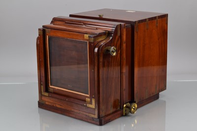 Lot 48 - A Ross Wet Plate Sliding Box Half Plate Camera