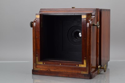 Lot 48 - A Ross Wet Plate Sliding Box Half Plate Camera