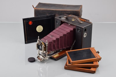 Lot 74 - A Kodak No 4 Cartridge Kodak Model F Folding Bed Camera