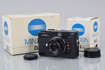 Lot 137 - A Minolta CLE Rangefinder Camera