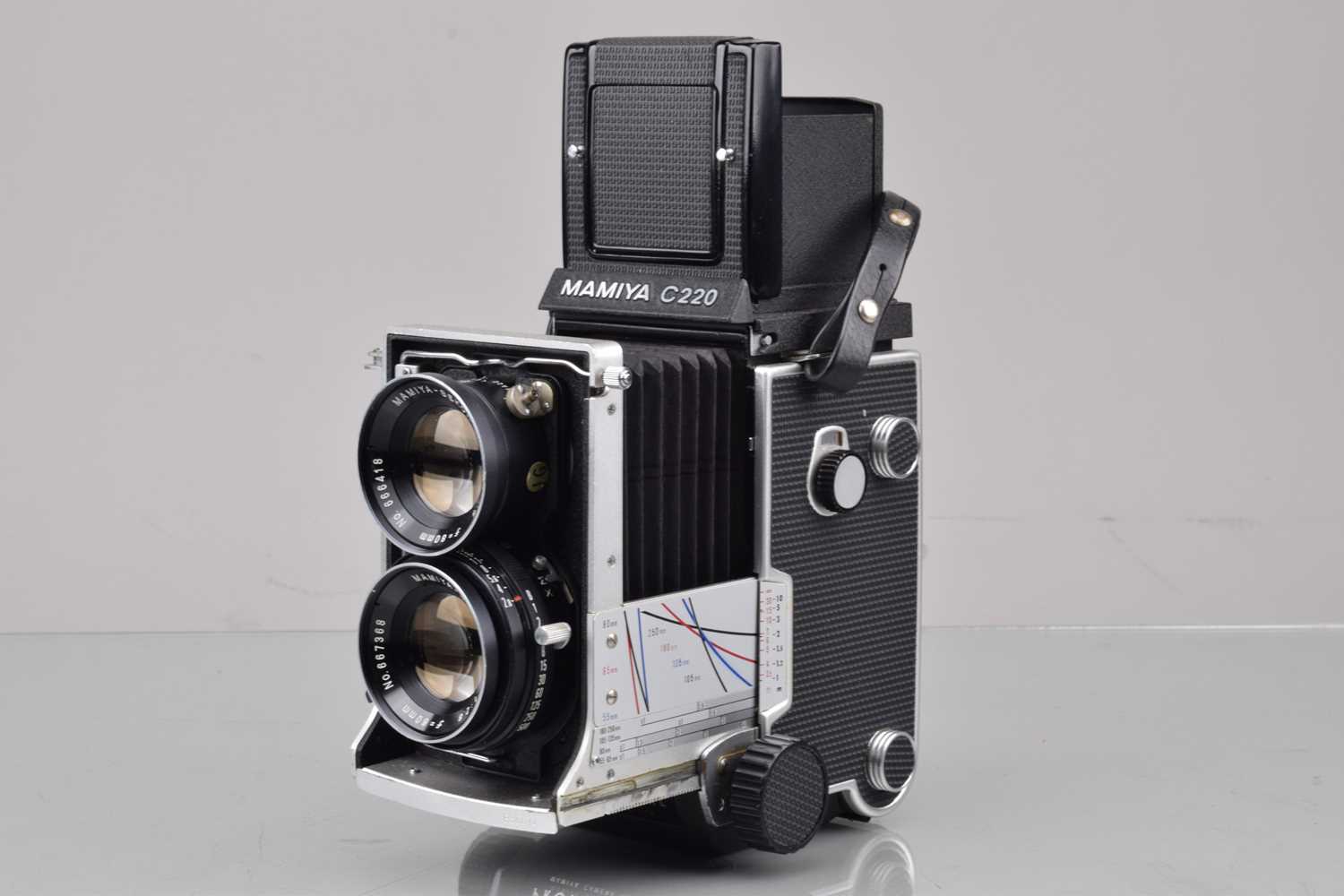 Lot 225 - A Mamiya C220 Professional TLR Camera