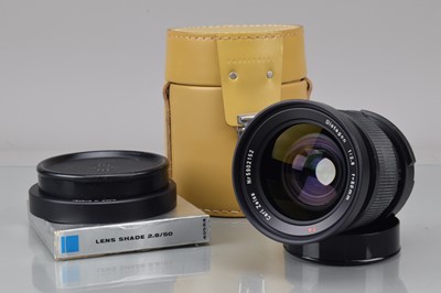 Lot 274 - A Hasselblad Carl Zeiss T* 50mm f/2.8 Distagon F Lens