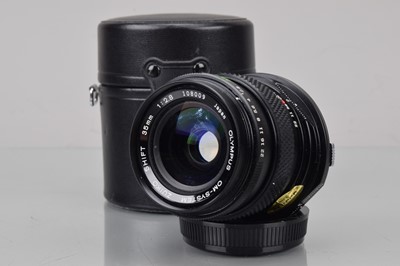 Lot 290 - An Olympus OM Zuiko 35mm f/2.8 Shift Lens