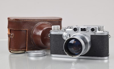 Lot 385 - A Leitz Wetzlar Leica IIIf Rangefinder Camera