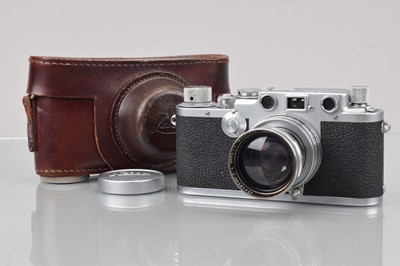 Lot 386 - A Leitz Wetzlar Leica IIIf Rangefinder Camera