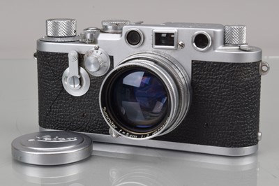 Lot 390 - A Leitz Wetzlar Leica IIIf Rangefinder Camera