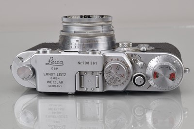 Lot 390 - A Leitz Wetzlar Leica IIIf Rangefinder Camera