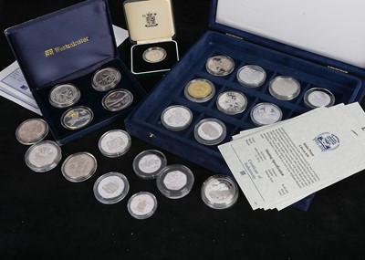 Lot 25 - A collection of twenty five world silver proof coins