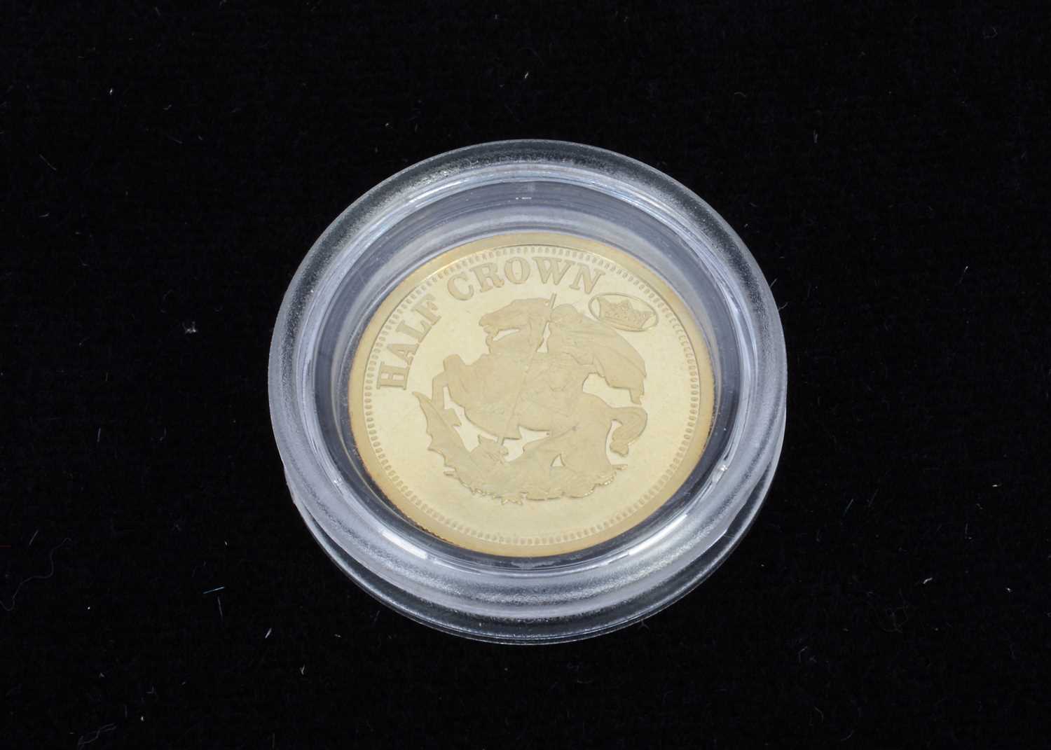 Lot 32 - A Tristan Da Cunha 9ct Gold Half Crown