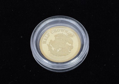 Lot 32 - A Tristan Da Cunha 9ct Gold Half Crown