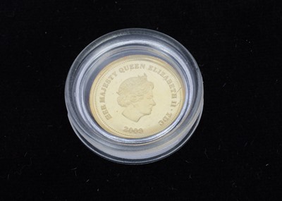 Lot 32 - A Tristan Da Cunha 9ct Gold Half Crown