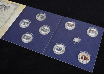 Lot 34 - A 2017 Gibraltar, London Mint issued Platinum wedding Anniversary Photographic coin collection