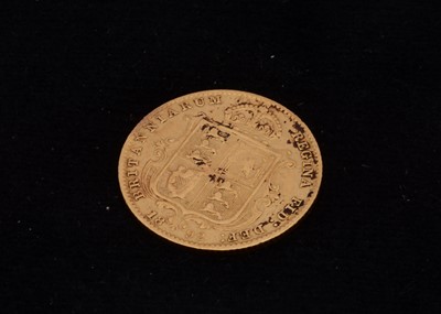 Lot 44 - A Victoria  Gold Half Sovereign