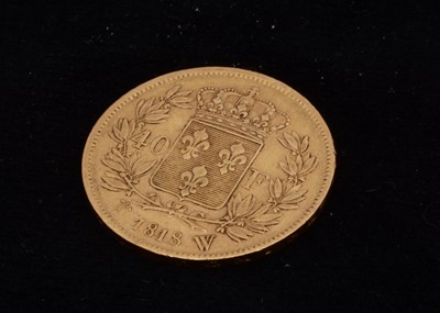 Lot 55 - A France Gold 40 Francs coin