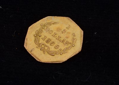 Lot 57 - A United States Hexagonal Gold 1/2 Dollar